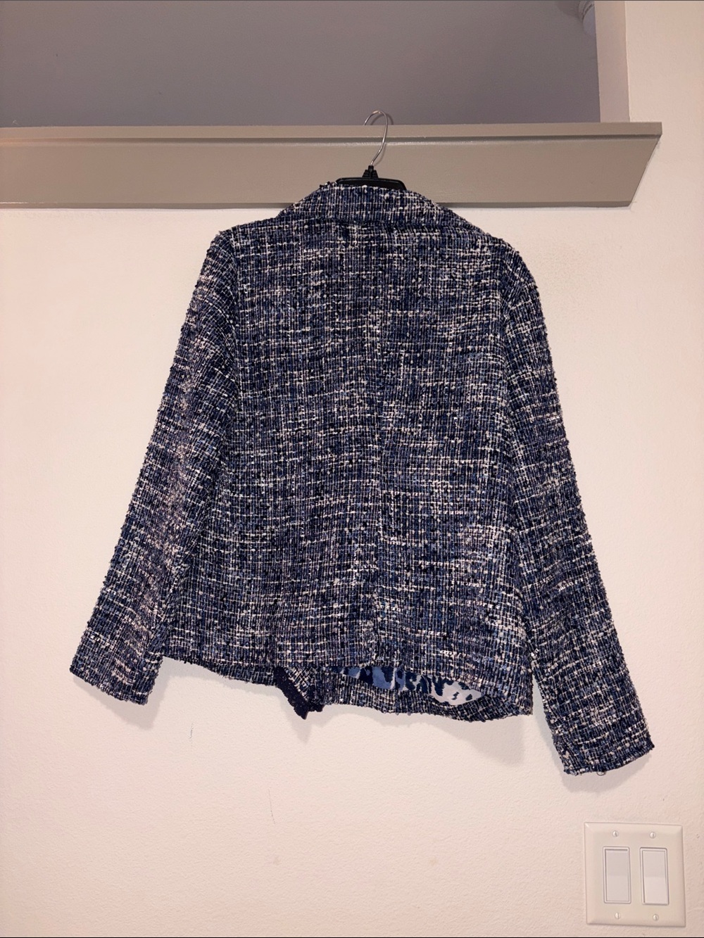 Berek Hamptons Weekend Tweed Ruffle Jacket SZ XL NWT - Picture 3 of 6